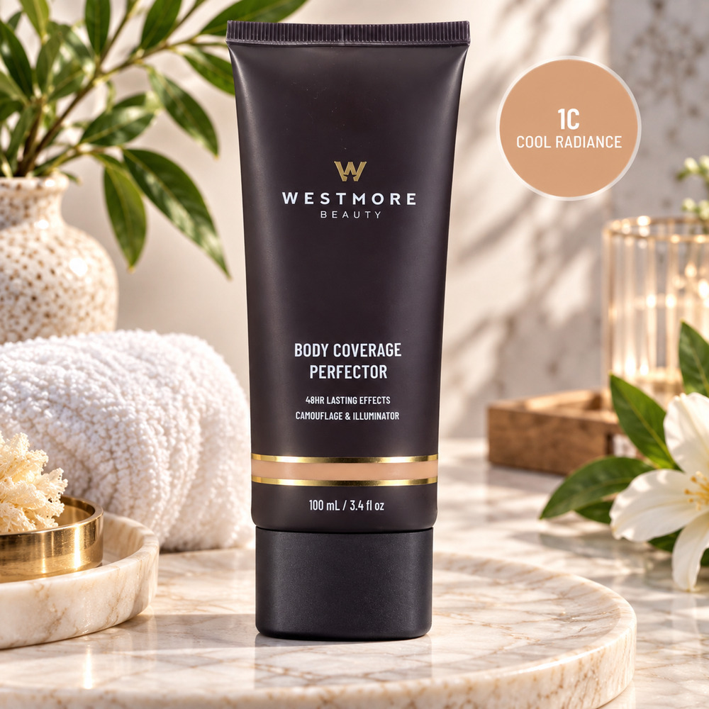 New Westmore Beauty Body Coverage Perfector 1C Cool Radiance Waterproof 3.4 oz